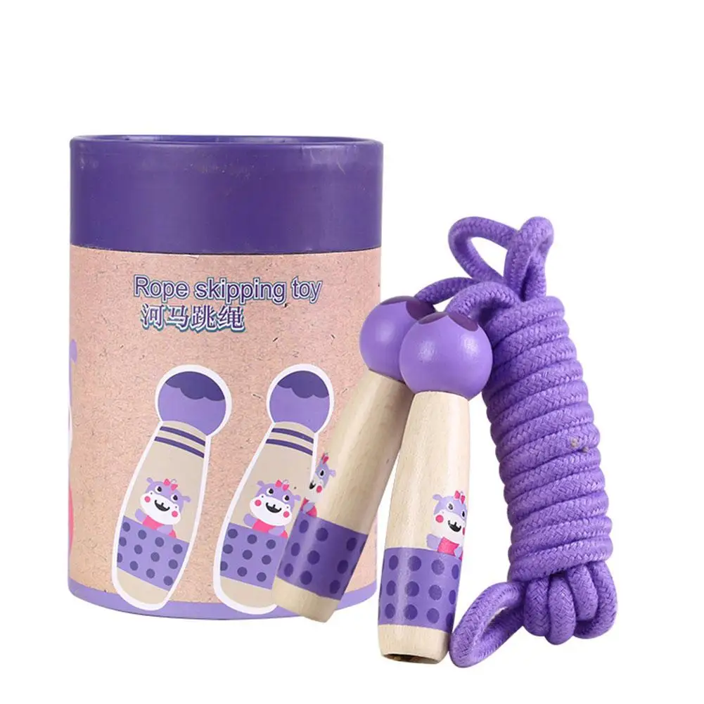 Purple hippo Аксессуары для игр на улице нижнее белье с рисунком из мультфильма трусы обрабатываются прыжки 3 м с персонажами из мультфильмов детская скакалка - Цвет: Purple hippo