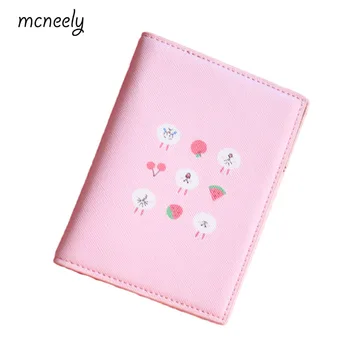 

The Girl's Favorite! Cartoon Cute Pink Passport Holder, ID Card Holder PU Leather Passport Cover Capa Passaporte 14*10CM