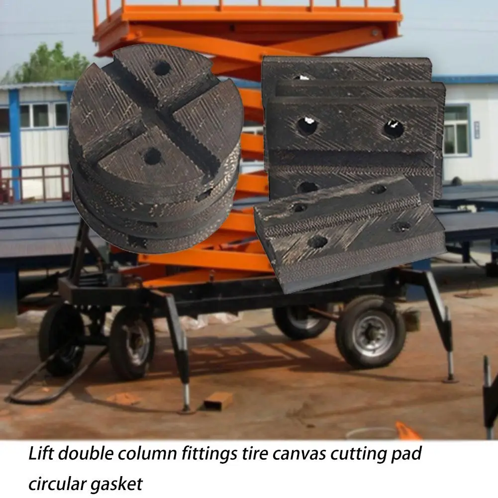 

jack pad 4PCS Lifting Mats Car Jacks Lifting Double-column Fittings Tire Canvas Mats Round Gaskets Wagenheber Gummiauflage
