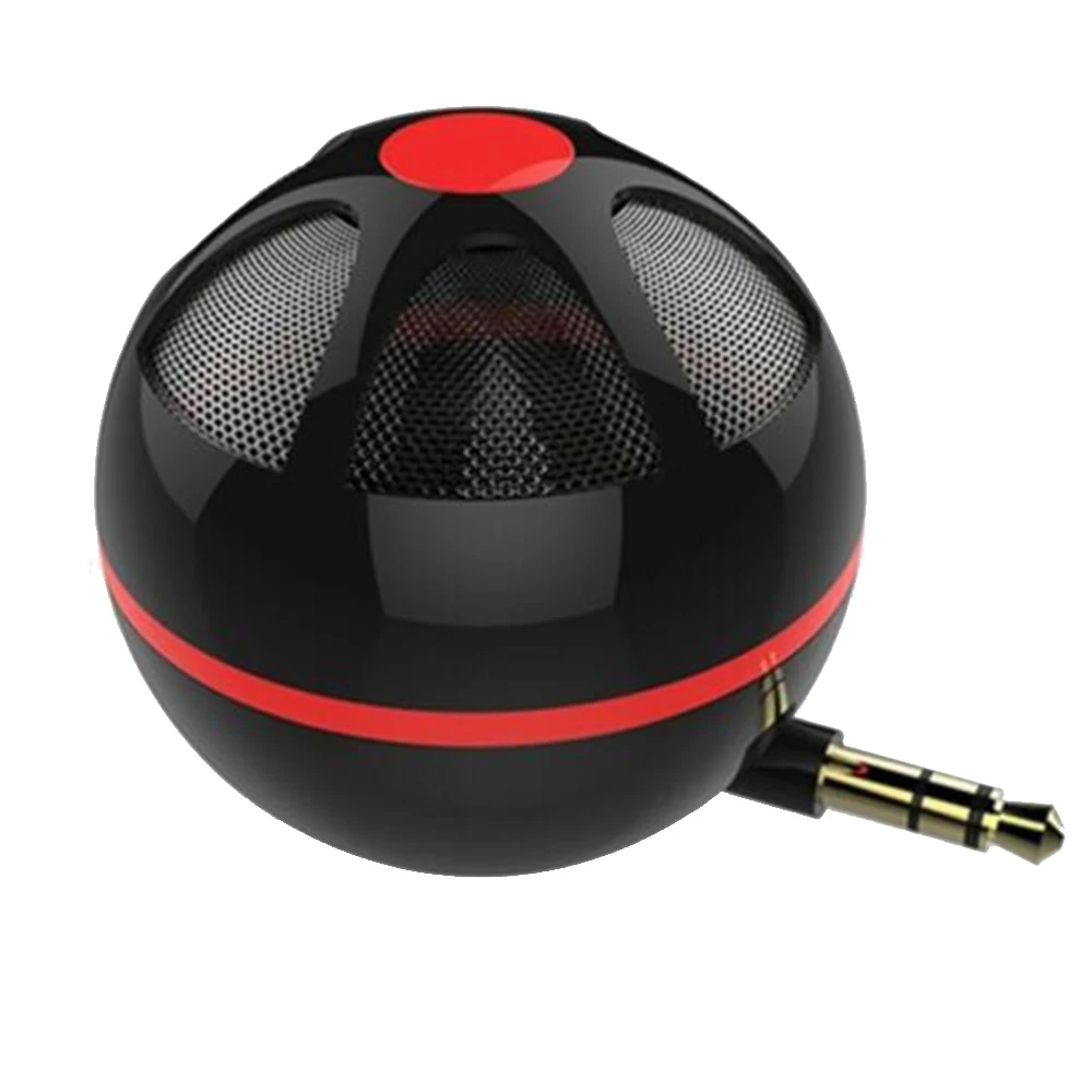 

Portable Surround 3D Auxiliary 3.5mm Audio Jack Mini Round Shape Wireless Powerful Speaker Speaker for Smart Phone Tablet