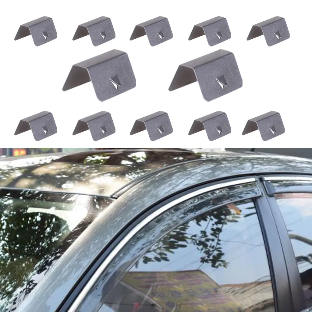 

In Channel Wind / Rain Eyebrow Fitting Clips Replacements For Heko Clip X12 X8 X6 X4 Suitable for many models high quality 0.8