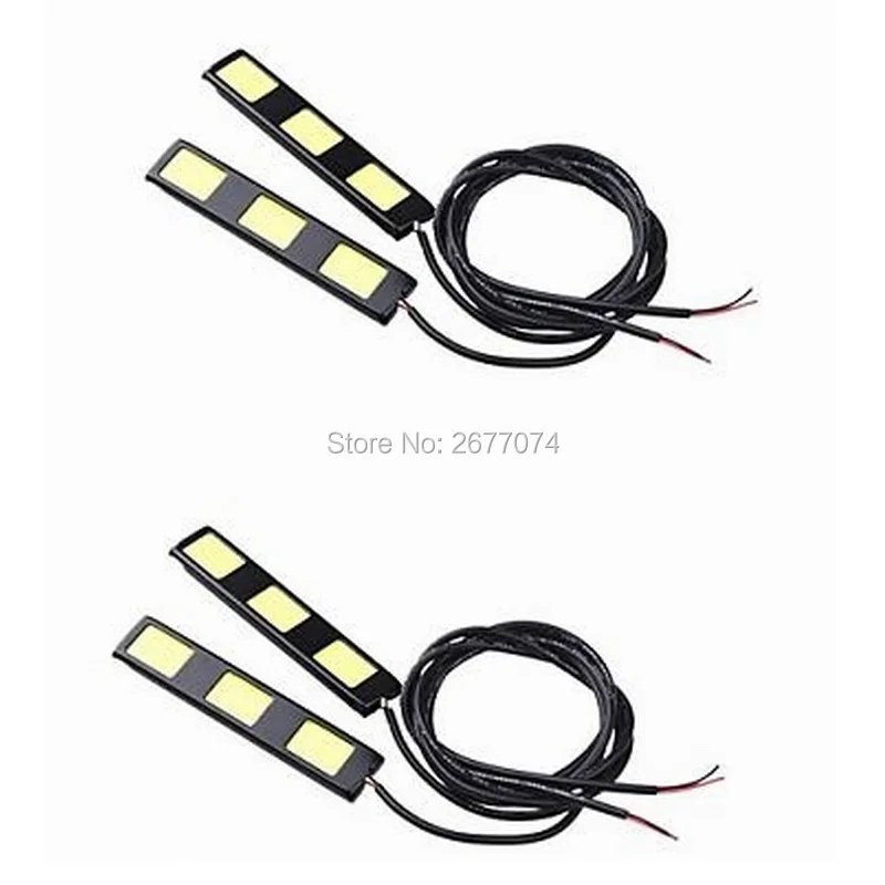 

2 pair 9W 3COB*2 led Daytime running lights cold white fog lamps or reversing light E4 waterproof JTCL059-ly