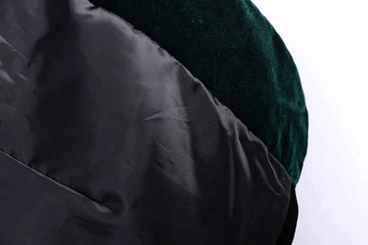 Двубортный бархатный блейзер, женские блейзеры, куртки, зеленый, черный, длинный, новая мода, повседневный пиджак размера плюс,, цветочный узор, большие размеры