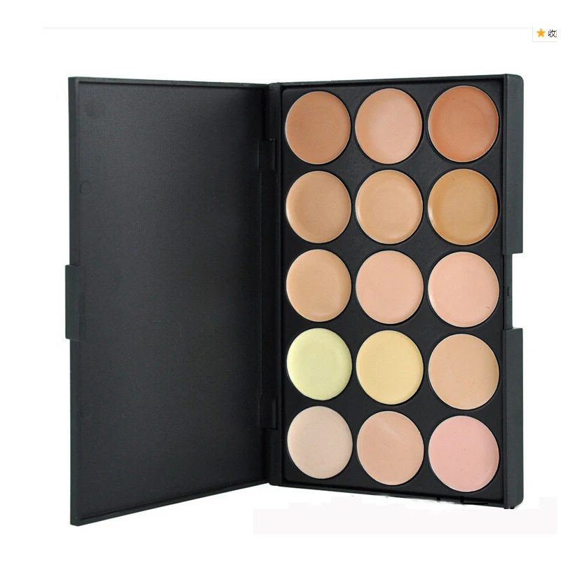 Professional makeup base yellow concealer contour palette 15 color