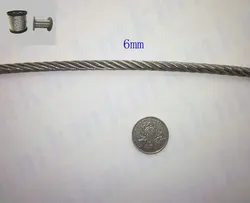 Corda de aço inoxidável 7x19, estrutura de 7x19 com 304mm