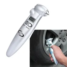 Hochwertige Genauigkeit Multifunktionale Auto Reifen Manometer Hammer Taschenlampe LCD Digital PSI KPA BAR Druck meter