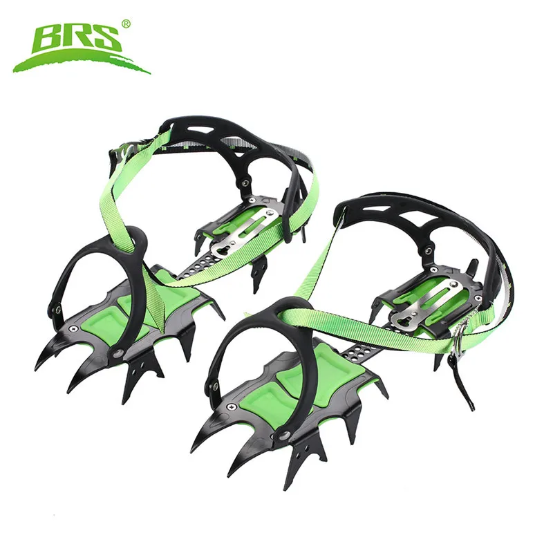 BRS Professional 14 Teeth Ice Crampons Winter Snow Boot Shoes Covers Gripper Manganese Steel Ice Grippers Crampons BRS Professional 14 Teeth Ice Crampons Winter Snow Boot Shoes Covers Gripper Manganese Steel Ice Grippers Crampons