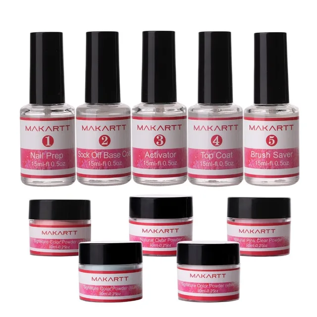 Makartt Dip Powder Nail Kit Nails Dip Powder Starter Kit Gel Nail