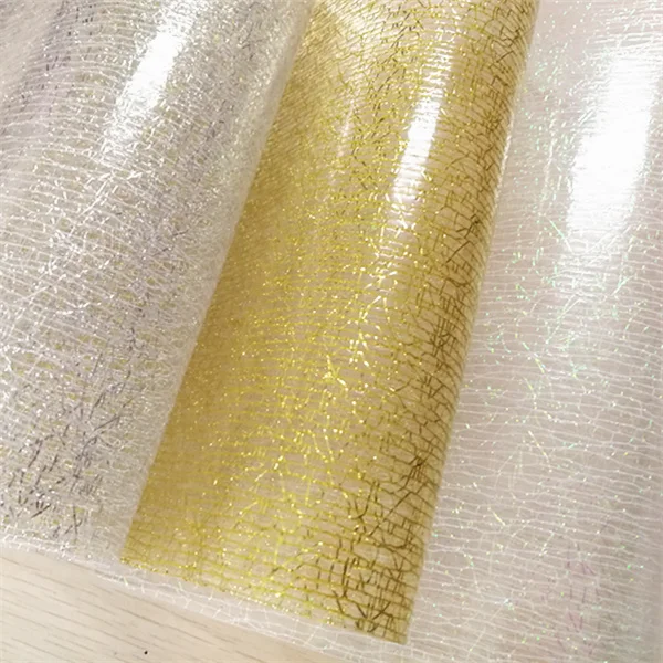 

Free shipping 30x120cm Transparent glitter PVC vinyl fabric