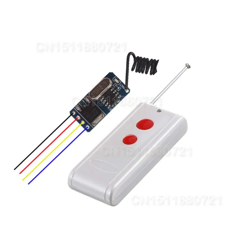 

DC3.5V-12V Mini Receiver Remote Control Switch Small Volume No Sound Long Range Micro Wireless Switch 20m-1000m