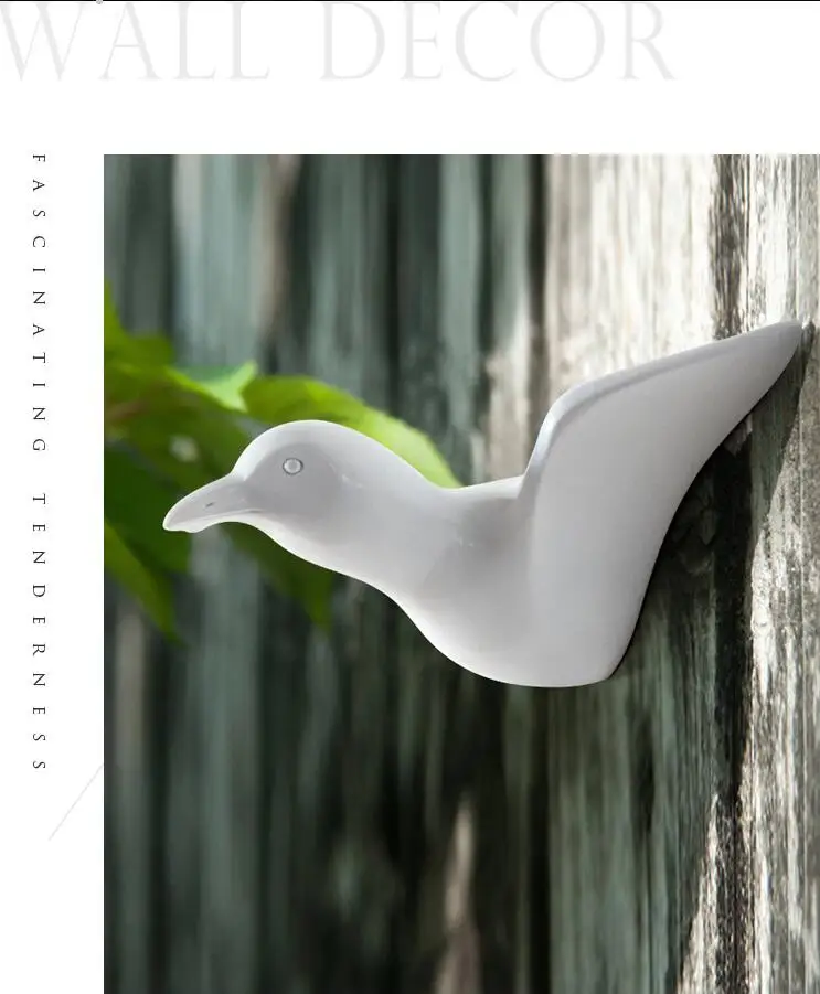 3D с птицами из смолы Ласточка одежда-крюк вешалки домашние ремесла настенный крюк украшения дома хранения шляпа пальто висячие аксессуары для спальни