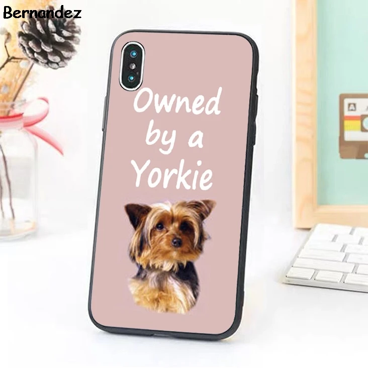 Bernandez S3 S4 S5 Silicone phone case cover for Samsung Galaxy S6 S7 S8 S9 edge plus Note 3 4 5 8 9 Dog Owned By a Yorkie |