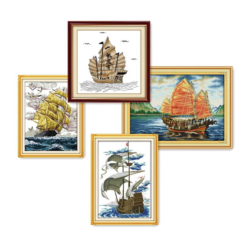 Kits De Point De Croix Chinois Voile D Amour Eternel Des Milliers De Miles En Coton Ecologique Estampe Decorations De Noel Pour La Maison Aliexpress