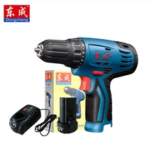 Dongcheng Power Drill 12-Volt Max DC Lithium-Ion Battery 20mm 2-Speed Electric Cordless Drill Mini Screwdriver Impact Driver fivepears 10 8 volt dc lithium ion battery 10mm 2 speed electric cordless drill mini screwdriver wireless power driver