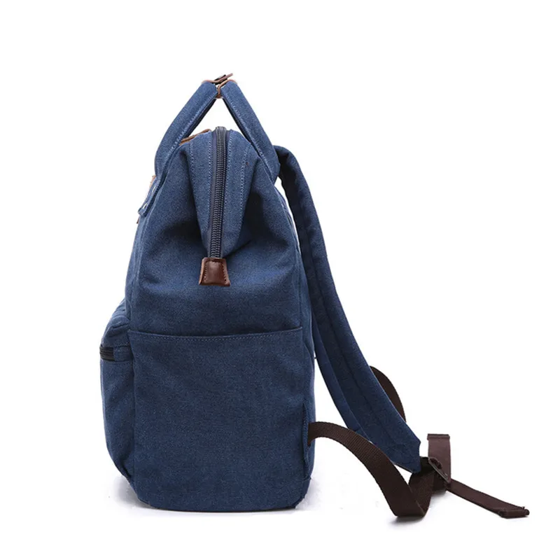 Mochila para las niñas mochila de lona de las mujeres chica adolescente, Escuela bolso vintage de lona Mini kanken mochila sólido mochila femenina