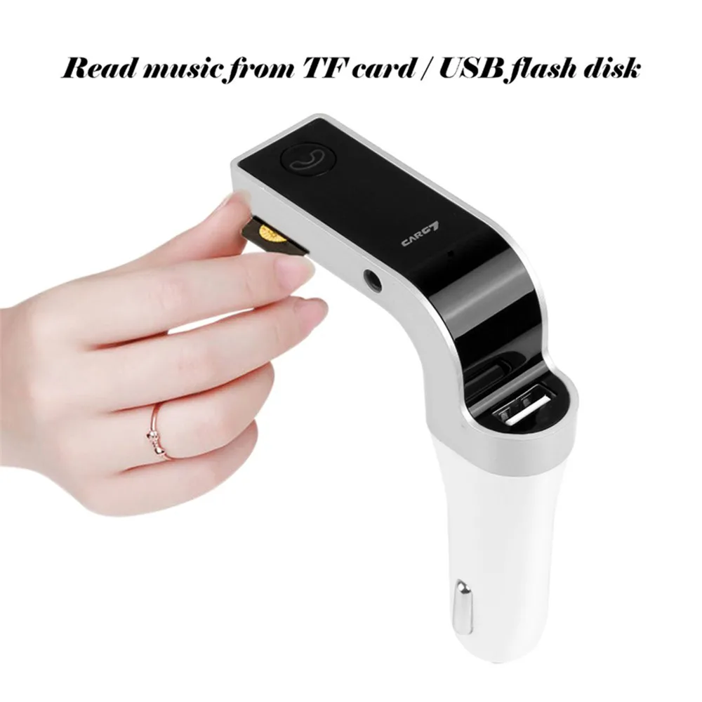 ANLUD Многофункциональный 4 в 1 автомобиль G7 Bluetooth FM передатчик USB флэш накопители TF