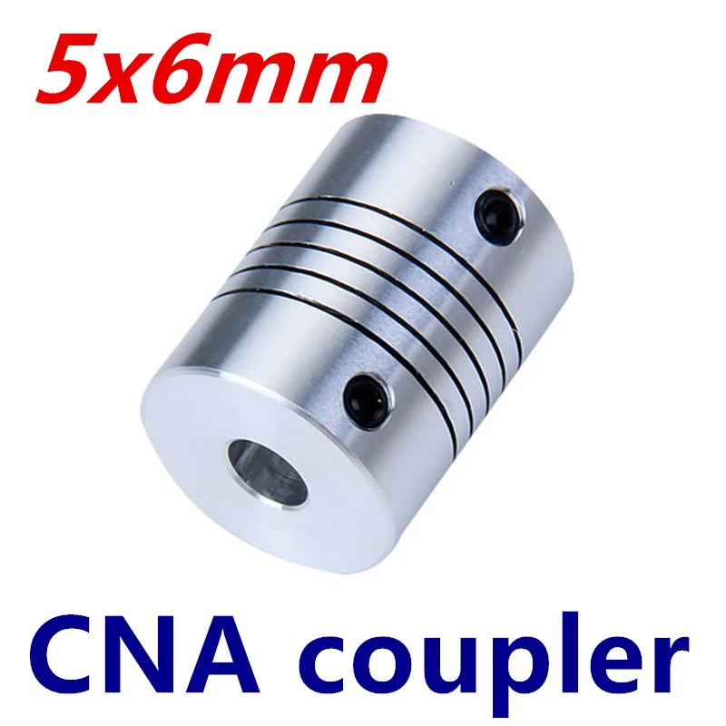 5pcs 5x6mm Shaft Coupler 5mm to 6mm Flexible Coupling shaft size 5*6mm