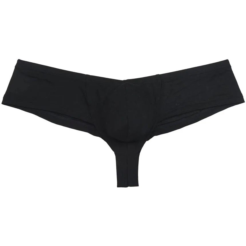 fashionable Skimpy Men's Brazil Bikini Underwear 1/2 Cover Back noticeable Boxers Hipster Shorts