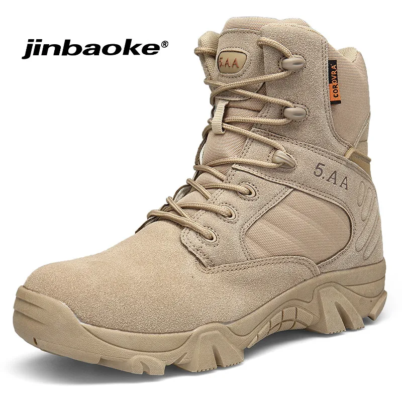 Buy Men Special Forces Combat Boots Brand Outdoor Hiking Shoes Men's Desert