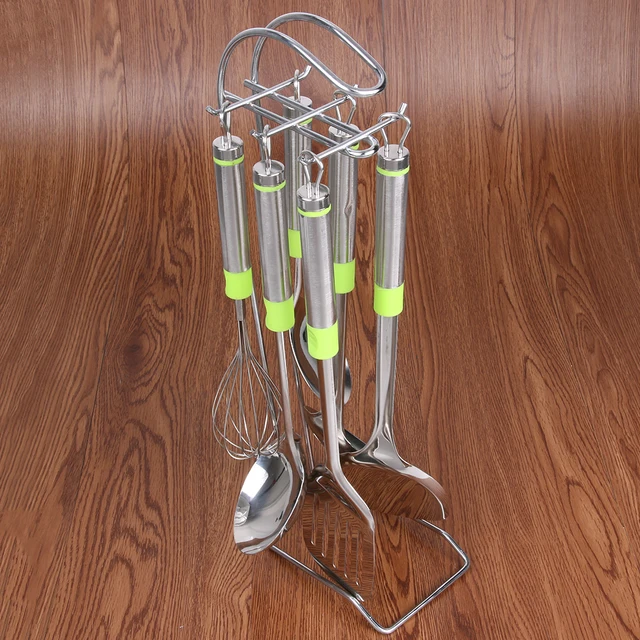 Online Multi Fungsional 7 Pcs Stainless Steel Melayani Set Multi Fungsional 7 Pcs Stainless Steel Melayani Set Pengo Telur Bubur Sendok Dapur Rak Perkakas Memasak Alat