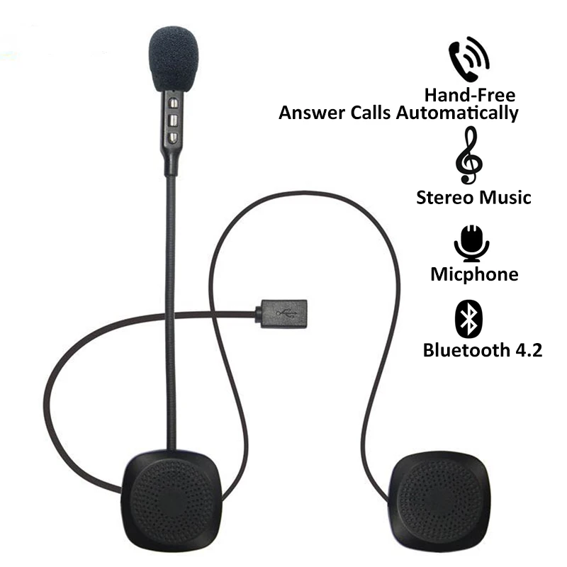 Motorcycle Bluetooth Helmet Headset Bluetooth Motorcycle - Main Image