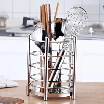 

Chopsticks Holder Hollow out Stainless Steel Drying Drain Kitchen Tools Tableware Rack Flatware Organizer Rack for Restaurant