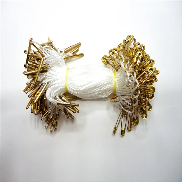 980pcs/lot Polyester clothes garment hang Tag String Snap with safety