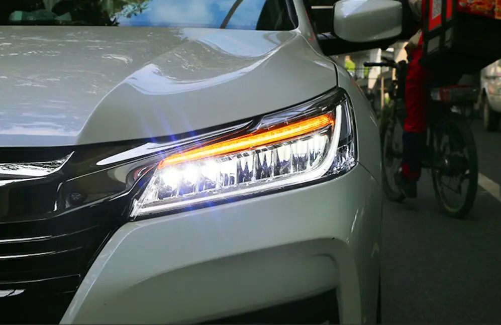 Светодиодные фары для Honda Accord 2016 Автомобильные светодиодные двойные ксеноновые