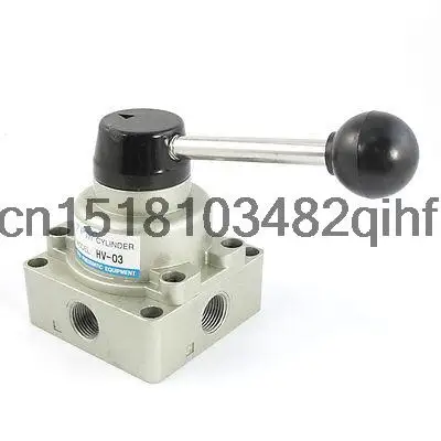 HV-03 3/8PT 4 Путь 3 Позиция Рукоятка Поворотный Рычаг Клапана Max.1.0 Мпа