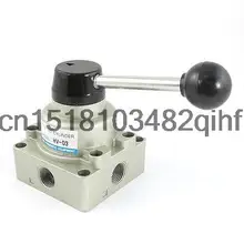 HV-03 3/8PT 4 Путь 3 Позиция Рукоятка Поворотный Рычаг Клапана Max.1.0 Мпа