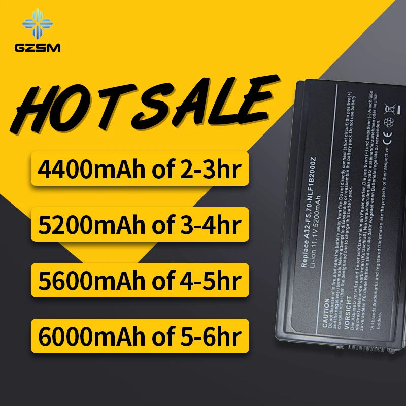 HSW ноутбук Батарея для Asus A32-F5 F5 F5C F5GL F5M F5N F5R F5RI F5SL F5V F5Z X50 X50C X50M X50N X50SL X50RL X50V X59 |
