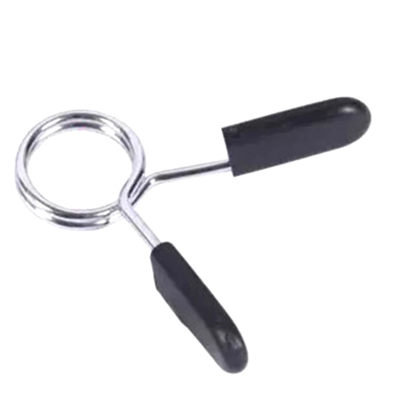 2 Pcs Spring Barbell Gym Clip Weight Bar Dumbbell Lock Clamp Collar