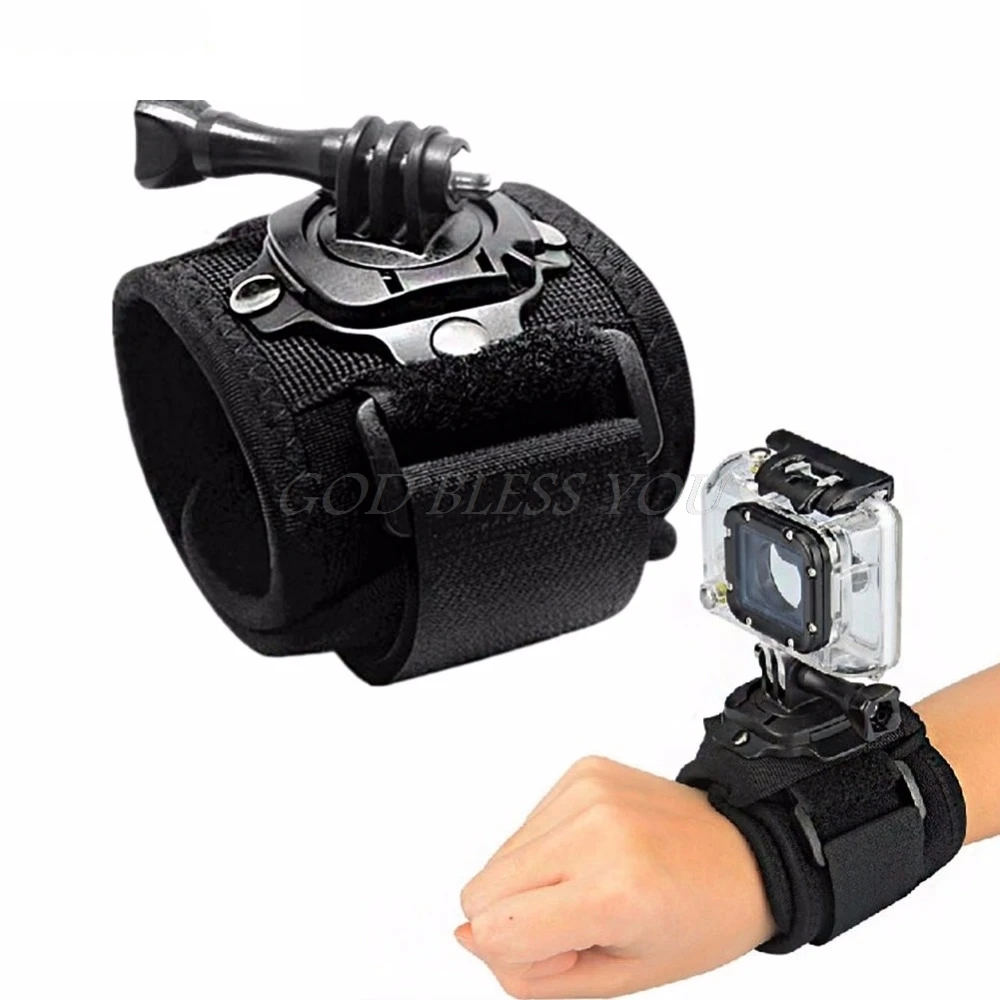 

360 Degree Rotation Wrist Hand Strap Band Holder W/Mount For GoPro 1 2 3 3+ 4