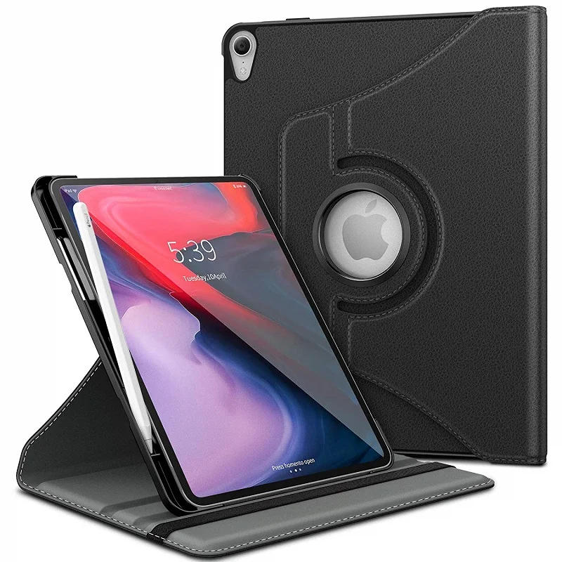 

Luxury 360 Rotating Case Cover For Apple Ipad Pro 11 Inch 2018 Release Quality PU Leather Stand Holder Smart Tablet Case Cover