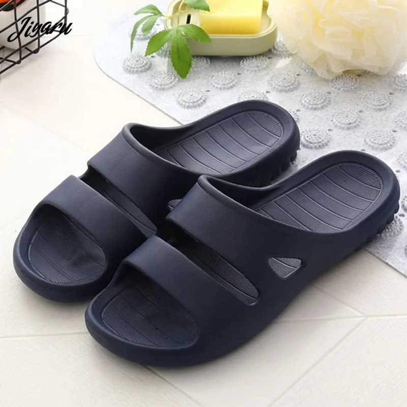 

New Summer Men Home Slippers Non-slip Women Bathroom Bathing Shoes Waterproof Couples Indoor Slides Light Lovers House Slippers