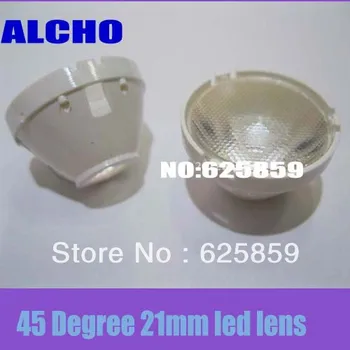 

10pcs 45 Degree 21mm Reflector Collimator LED Lens For Cree T6 U2 XML XM-L LED