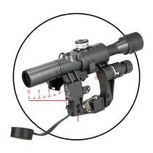 New 4×24-1 Tactical Rifle Scope Magnifying 4X for Outdoor use and Hunting PP1-0330