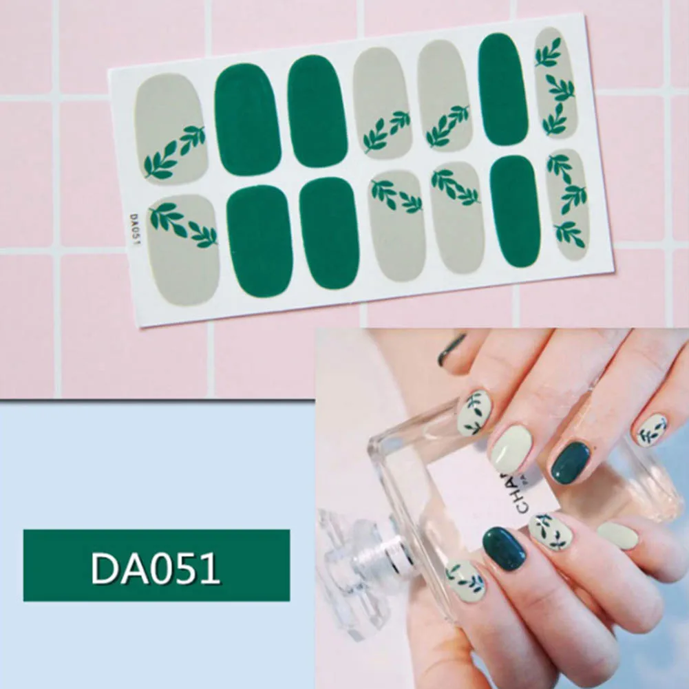 DA051 Наклейки для ногтей фольгированные наклейки для ногтей DIY наклейки для маникюра декоративные советы- MS - Цвет: DA051