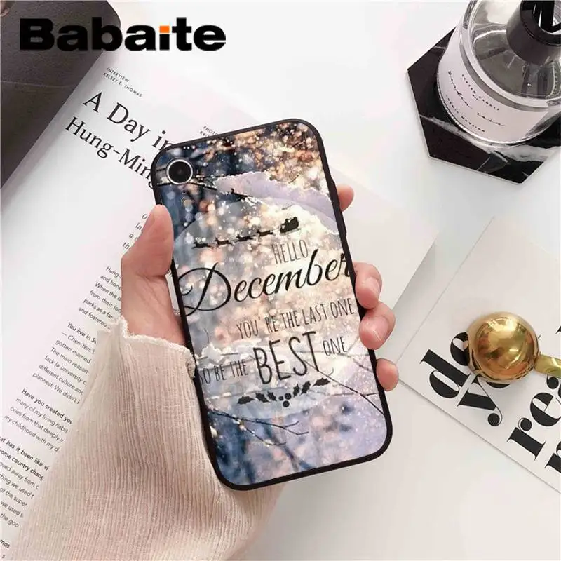 Babaite пейзаж зимний светильник Снег DIY печать PhoneCase для iPhone6S 6plus 7plus 8 8Plus X Xs MAX 5 5S XR 11 11pro 11promax