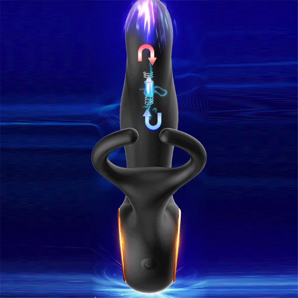 Wireless Remote Heating Dildo Vibrator For Men Prostate Massager Male Masturbator G spot Stimulation Butt Plug Sex Toys for Men (15)