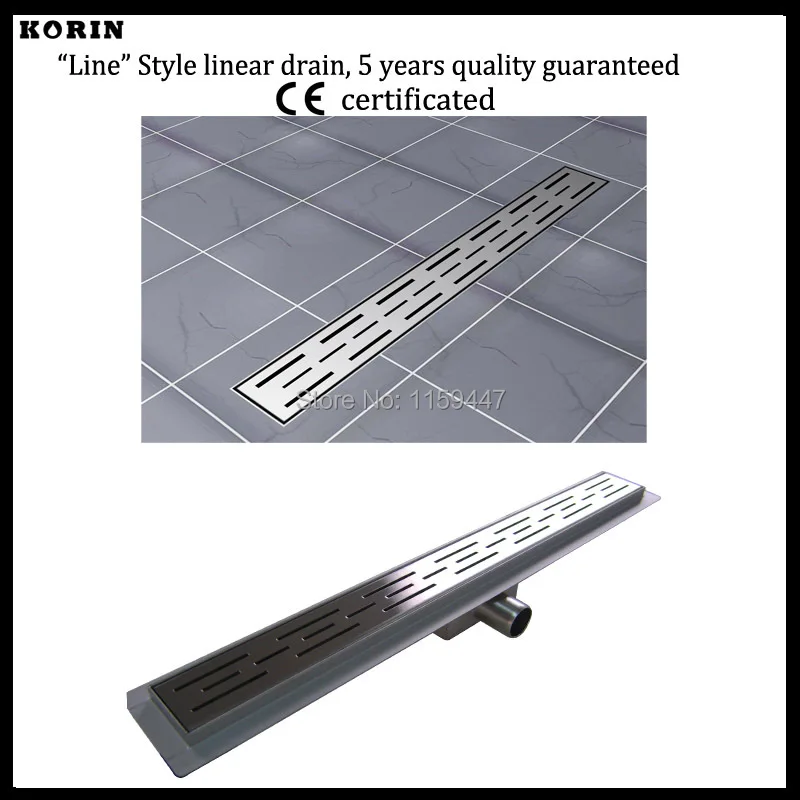 700mm "line" pattern Stainless Steel 304 Linear Shower Drain