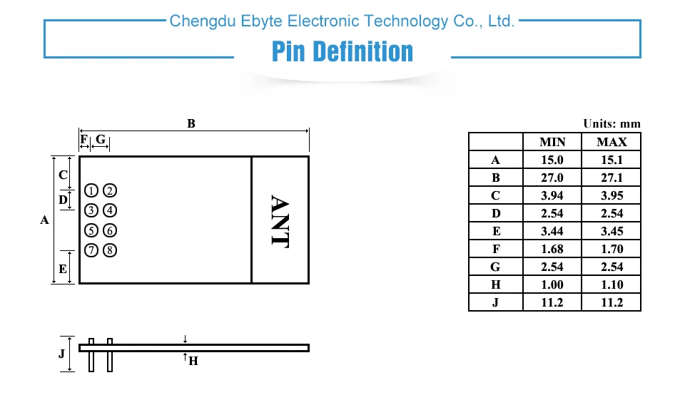 E01-ML01DP4 большой диапазон SPI nRF24L01P 2,4 ГГц 100 мВт PCB антенна IoT uhf беспроводной приемопередатчик nRF24L01+ модуль приемника передатчика