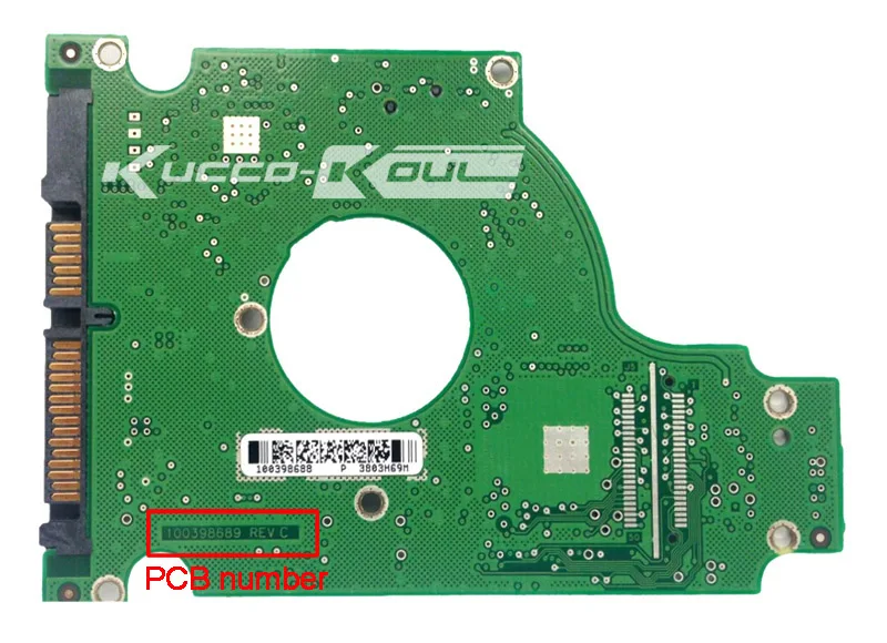 Жёсткий диск Части PCB Плата логики печатные платы 100398689 для Seagate 2.5 SATA HDD восстановление данных жёсткий диск ремонт