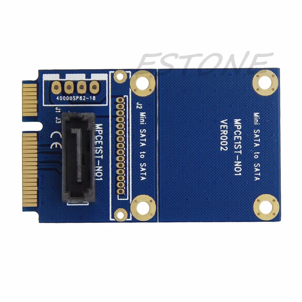 

mSATA Mini PCI-e SATA SSD Slot Transfer To 7 Pin SATA HDD Convert Card Adapter