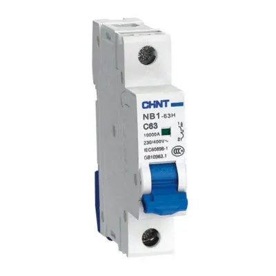 CHINT MCB NB1-63H 1P 10A 16A 20A 25A 32A 63A высокопрочный мини-автоматический выключатель типа C