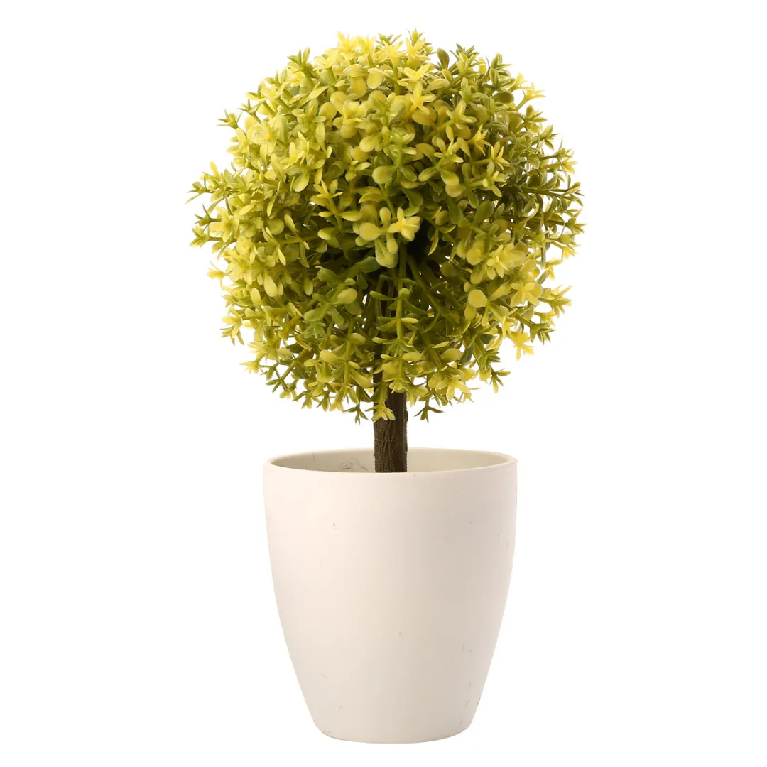 New Arrival Artificial Topiary Tree Ball Plants In Pot Colorful Fake