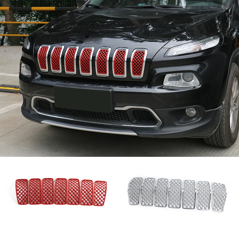 Shineka Car Styling Abs Center Mesh Front Grille Insert Trims