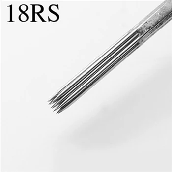 

18RS 50Pcs/ Box Pro tatouage agujas piercing Disposable Assorted Sterilize Tattoo Needles Round Shaders Needle Permanent makeup