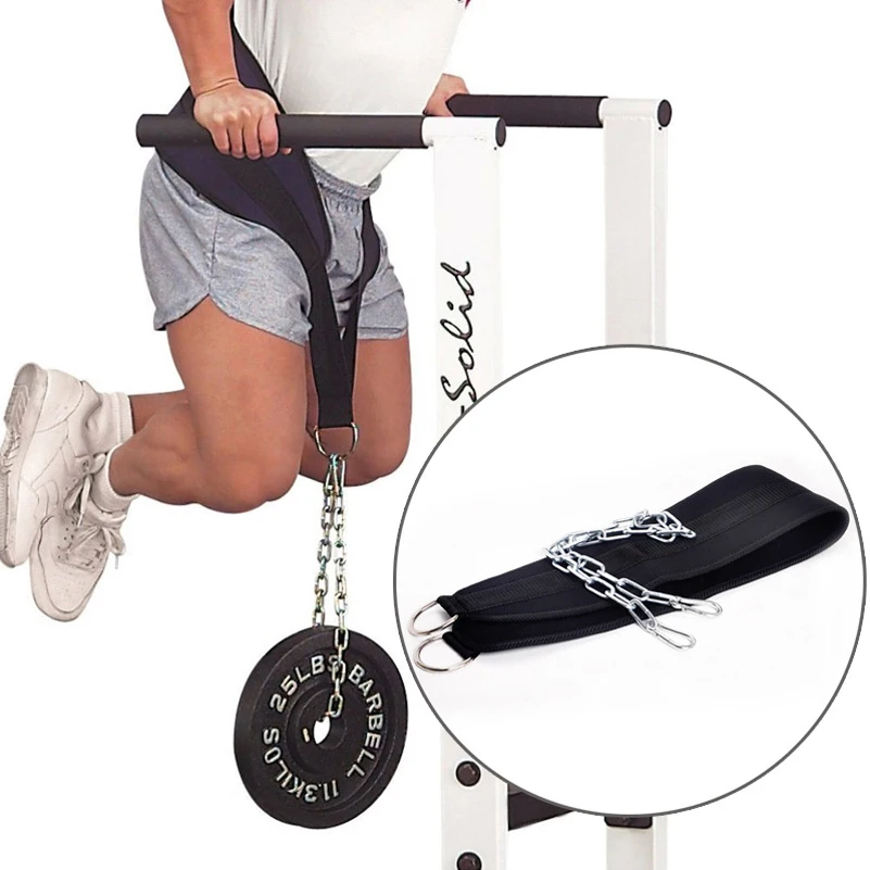 Fitness Equipments Dip Belt Weight Lifting Gym Body Waist Strength Training Pull Up Power Building with Dipping Chain Fitness Equipments Dip Belt Weight Lifting Gym Body Waist Strength Training Pull Up Power Building with Dipping Chain
