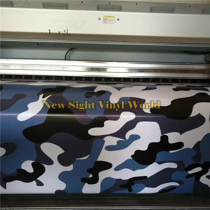 

Urban Blue Large Camouflage Car Wrap Film Decal Bubble Free For JEEP SUV TRUCK